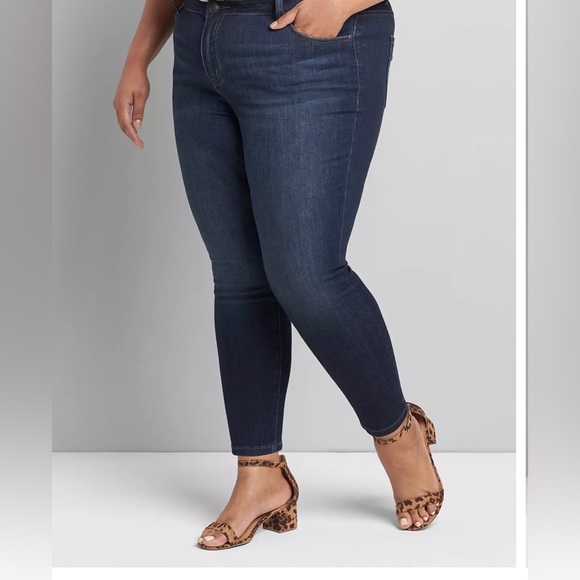 NEW Lane Bryant Venezia high rise skinny jeans size 16/18 - Picture 2 of 14